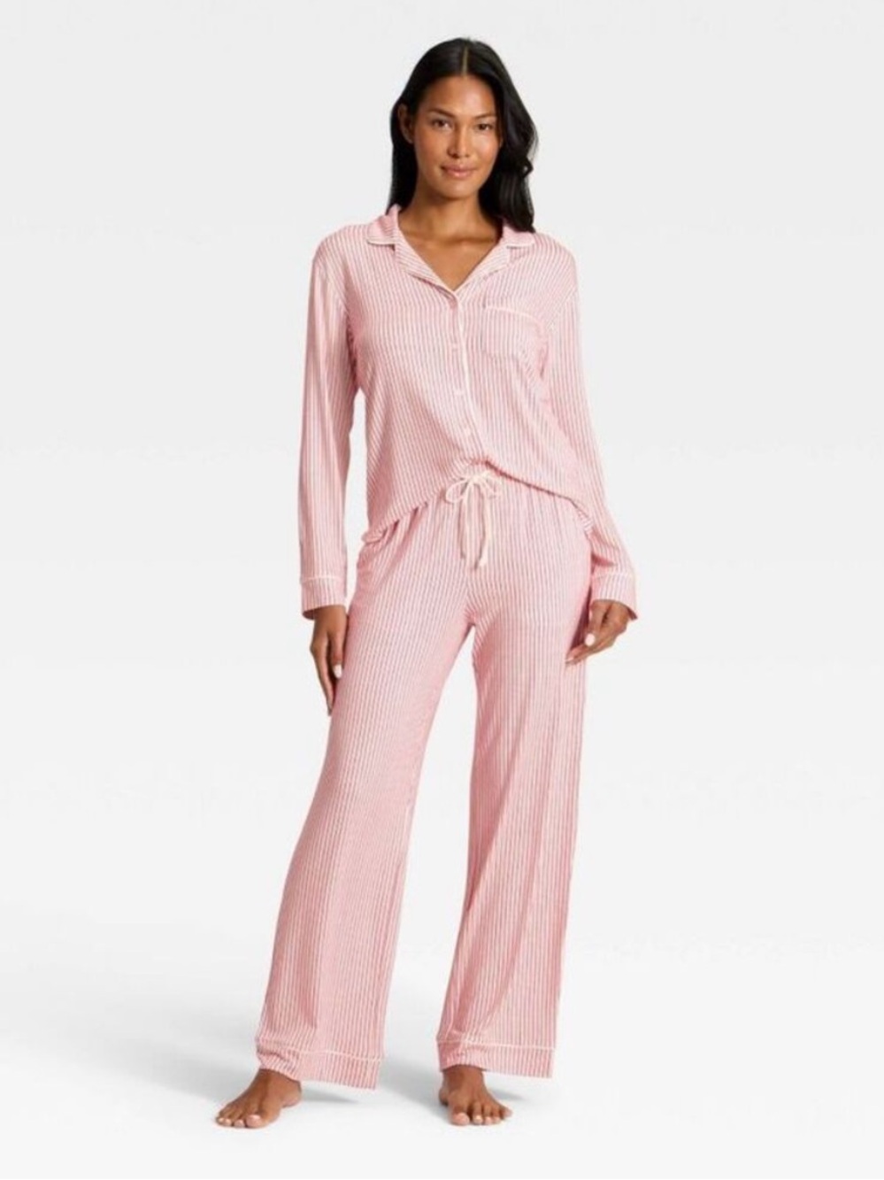🎯Auden Cloud Knit Red/White striped pajama set